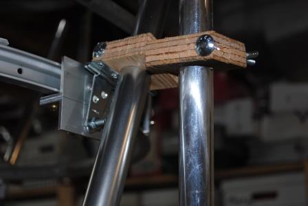 temporary adjustable truss tube joint